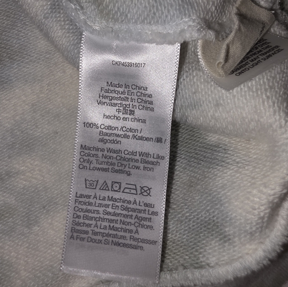 Madewell Tie Dye Swing Sweatshirt Size XS Gray/White - Picture 9 of 10